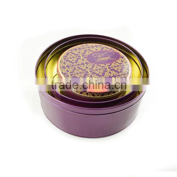 Round Cookie Set Wholesale Box for Cookies Tin Set photo-2