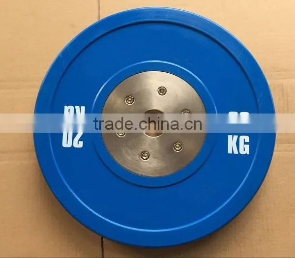 10KG Green Colour Competition Weightlifting Bumper Plates photo-4
