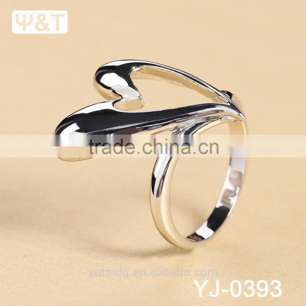 Jingli Jewelry Special Design Heart Shaped Silver Ring (YJ-393) photo-3