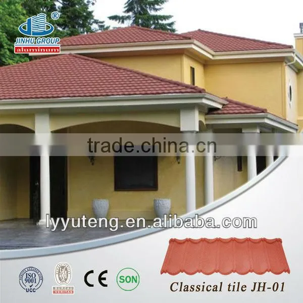 Shingle Colored Clay Metal Roofing Tile for Villa Building