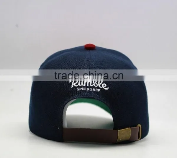 OEM Stylish High Quality Brand Baseball Caps With Leather Strap photo-5