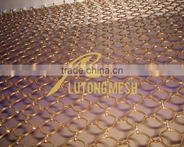 Hanging Metal Ring Mesh Room Divider Curtain photo-5