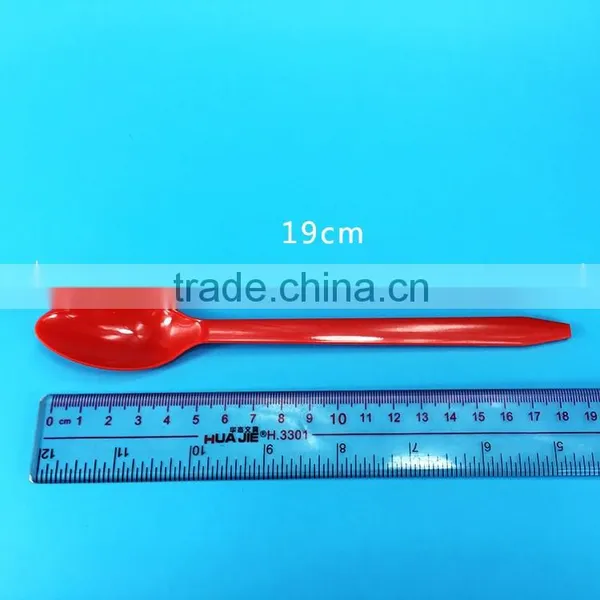 Disposable Plastic Soup Spoon Hard Colored Plastic Spoon photo-2