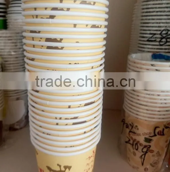 Colorful Print Single Wall Paper Cups for Hot Water Cofee photo-3