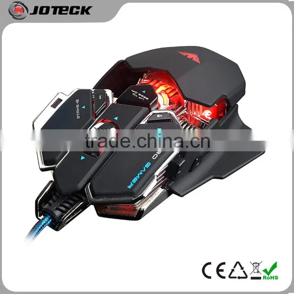 the Latest Illuminated Metal Frame Drivers Usb Optical Computer Gaming Mouse photo-4
