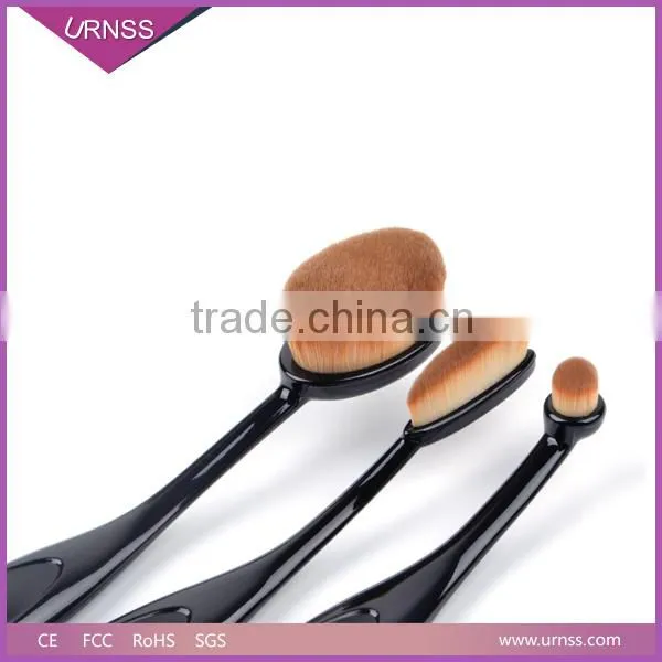 10pcs Oval Toothbrush Shaped Makeup Brushes Set photo-5
