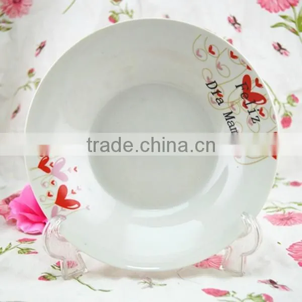 2015 Fancy Design Soup Plate for Mother Day , Love Soup Plate for China photo-4