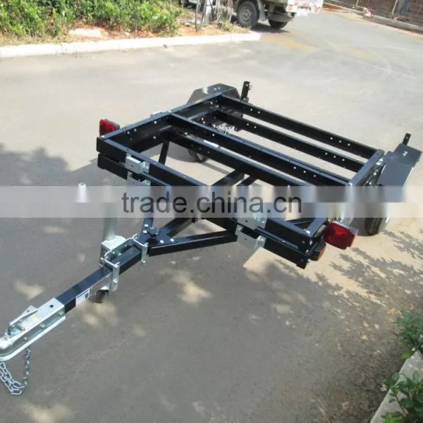 4x8 Powder Coated Folding Trailer photo-6
