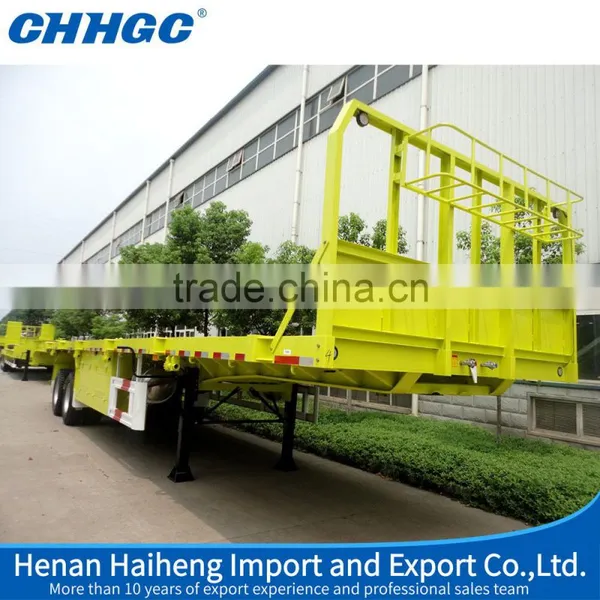 Professional 3 Axles Multifunctional Cargo -flatbed Trailer, Semi Trailer Hot Sale in Mynamar, Semi-trailer Truck
