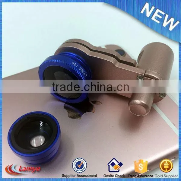 Wholesale Camera Phone Lens,OEM Logo Mobile 3 in 1 Wide Angle Marco Fisheye Lens photo-5