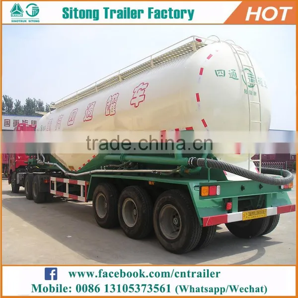 Customized Tanker Trailer Capacity Dry Silo Bulk Cement Bulker Tank Trailer For Sale photo-3