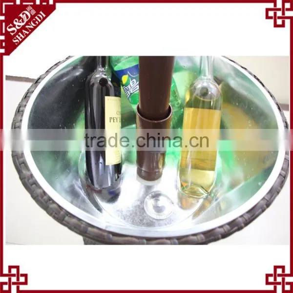Outdoor Use Summer Beach Garden Party Ice Box Cooler With Table photo-5