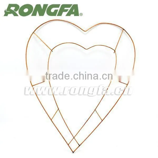 Wire Ribbon Wreath Heart Shape photo-4