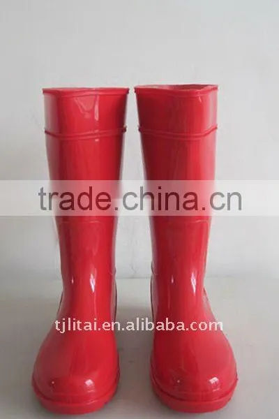 Custom Logo Fashion Sexy Pvc Transparent Rain Boots Wholesale photo-2