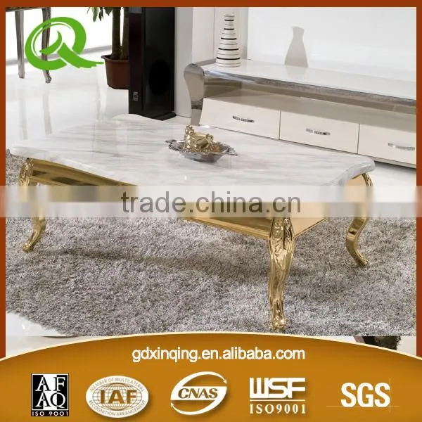 C146 High Glossy Round Stainless Steel Coffee Table photo-4