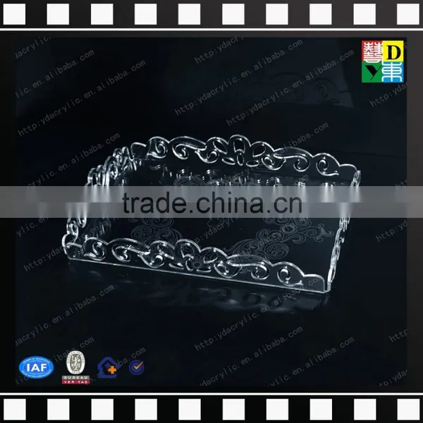 Clear Acrylic Food Serving Tray, Custom PMMA Food Serving Plate From China Manufacturer photo-5