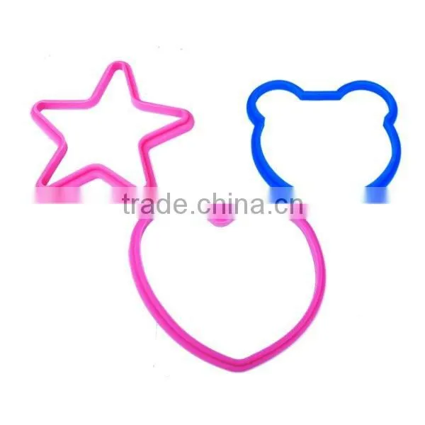 Heart & Star Shape 100% Food Grade Silicone Egg Fired Mold photo-3