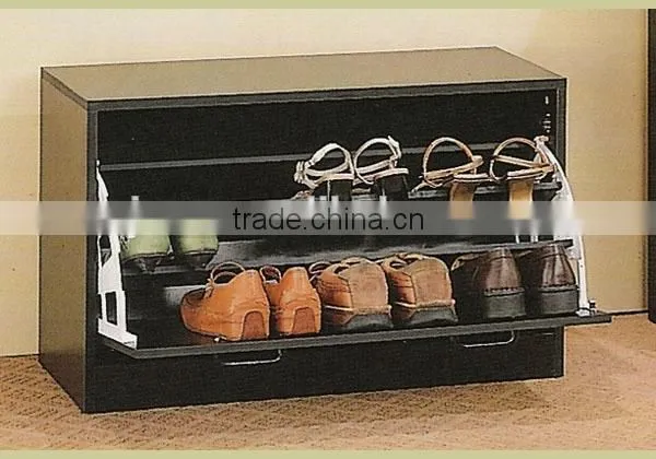 Wood Storage Shoe Cabinet photo-2