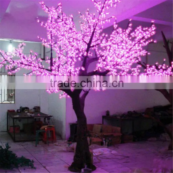 Pink Artificial LED Lights Tree Led Light Show Tree and Flowersartificial Purple Flower Tree photo-2