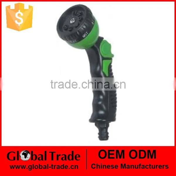 8 Function Spray Gun Garden Hose Sprayer Chrome Water Pipe Fitting Sprayer New 550182