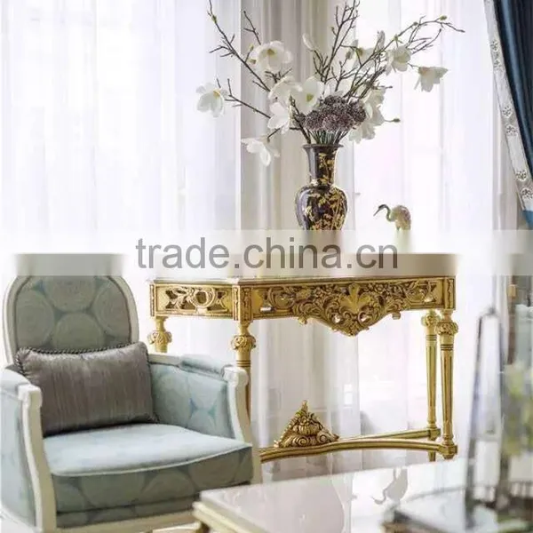 Antique Living Room Set Furniture Console Table With Wall Mirror photo-4