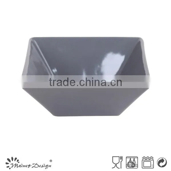 5.5" Solid Yellow Color Square Bowl in Solid Color photo-3