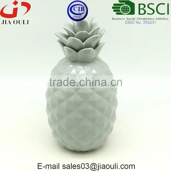 Cheap Home and Garden Decorations Painted Colours Ceramic Pineapple photo-3