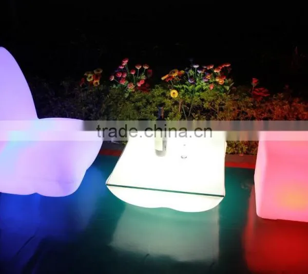 L Shape Led Luminous Outdoor Garden Chair and Beach Furniture photo-3