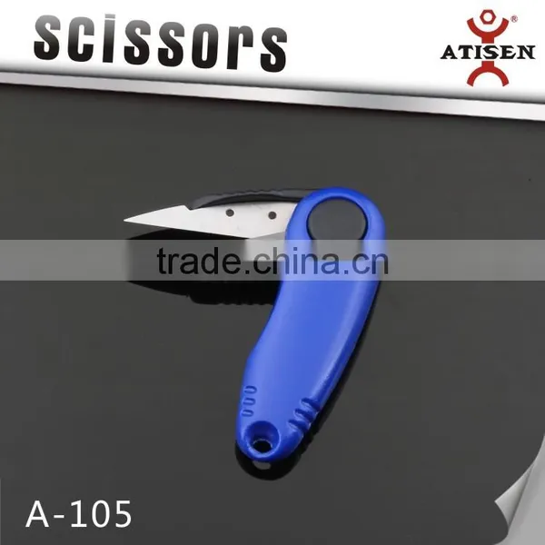 Hot Sale Folding Mini Scissor With ABS Handle Colorful Thrum Fishing Thread Cutter A-105 photo-2
