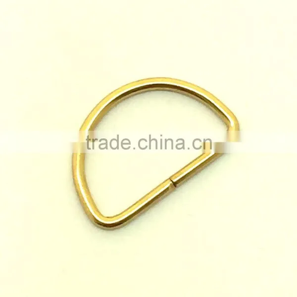 Steel Rings / Brass Finish Metal D Ring / Metal Hardware Ring photo-2