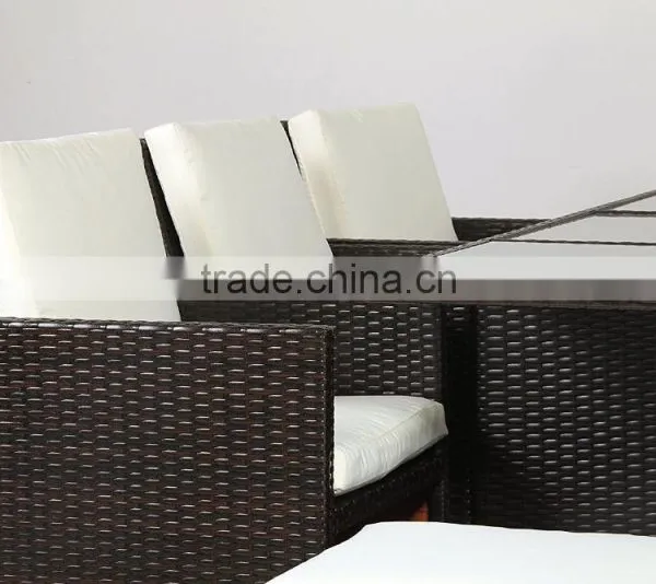 Outdoor Rattan Furniture Set Dining Table and Chairs photo-3