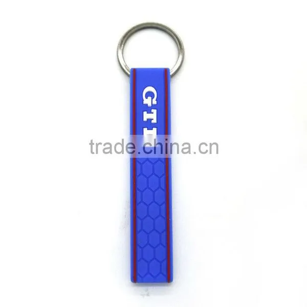 Promotional Gifts Wholesale Silicone GTI 3d Pvc Rubber Keychain photo-3