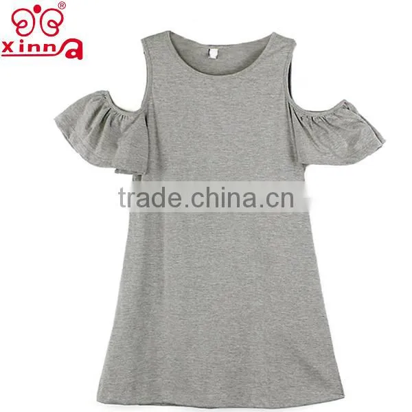 1PC New Loose Off Shoulder T-shirt Mini Dress Ladies Casual Clothes 2014 Summer photo-2