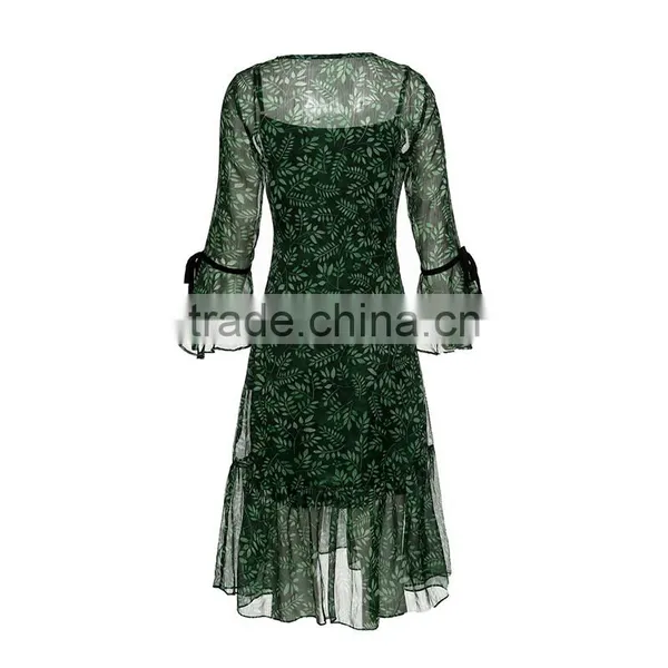 Feeling Girl Dress African Print Designs Pakistani Chiffon Dress photo-6