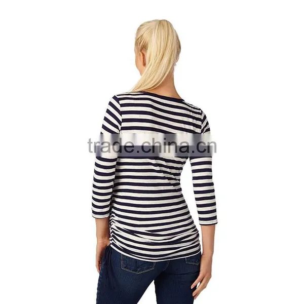 Cotton Inner Long Sleeve Plus Size Motherhood t Shirt Wholesale Maternity photo-2