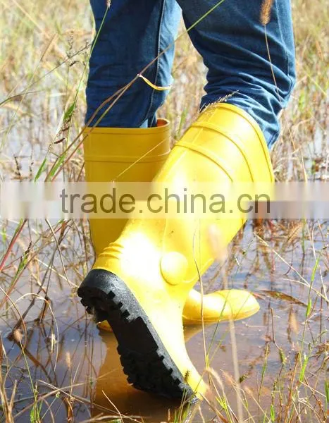 Yellow Pvc Boots