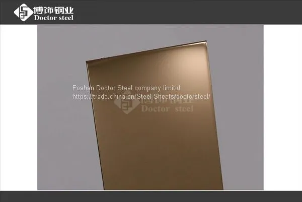 High-grade Rose Golden Mirror Stainless Steel Plate in Foshan photo-2