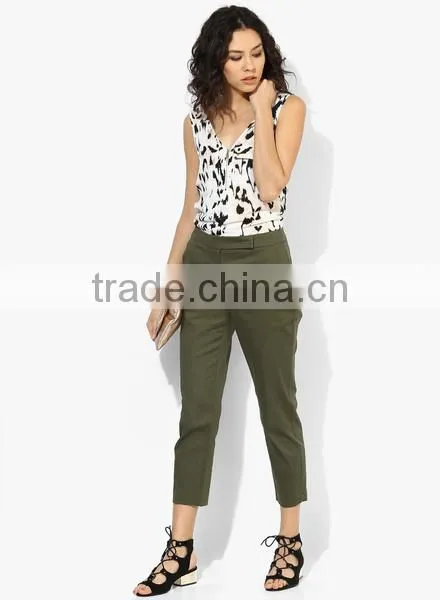 Female Capri Pants,boutique Cotton 3/4 Pants, Fashion Casual Pants photo-2