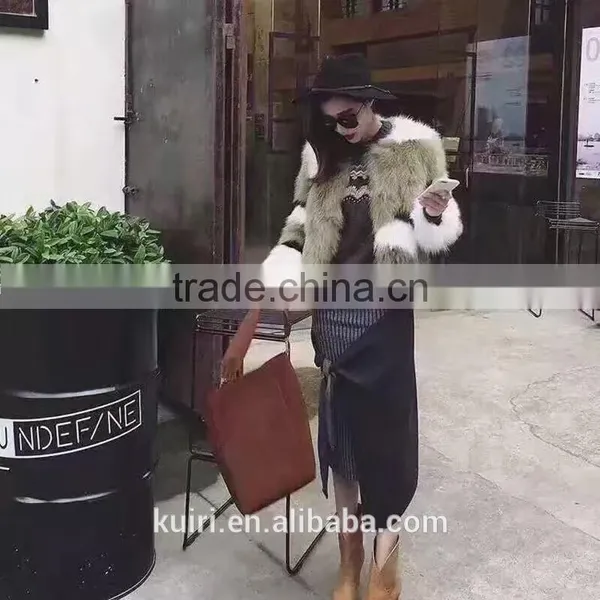 100% Real Fox Fur Coat 2016 New Design Woman Short Fox Fur Jackets for Winter Warms Brand Design photo-5