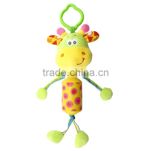 China Supplier Animal Bed Bell Pull String Musical Baby Plush Toy H168001 photo-3