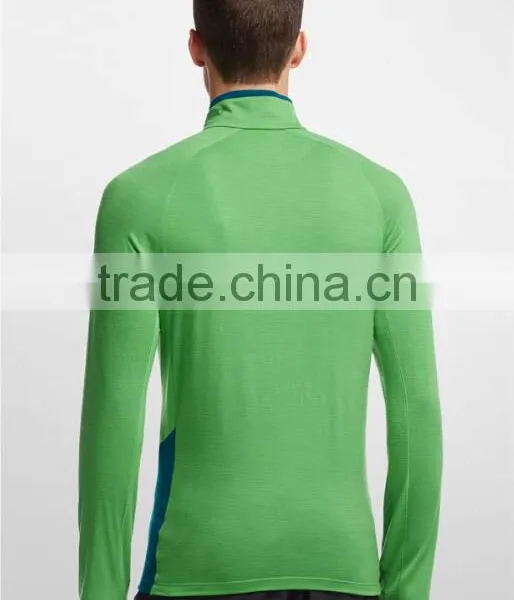 Factory Wholesale Plain Fitted T-Shirts Half-Zip Round Neck Sweatshirt photo-2