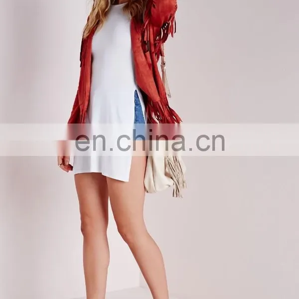 The Longline Split Side White Vest Top photo-4