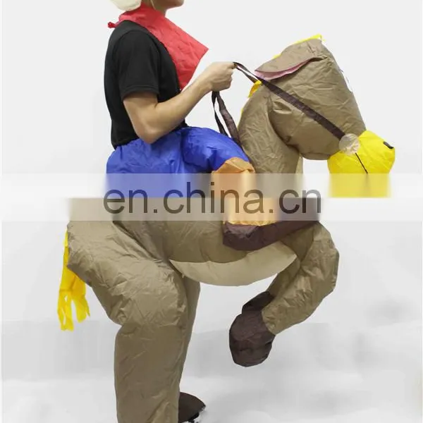 HI CE Hottest Carnival Costumes Inflatable Horse Riding Animal Costume photo-5