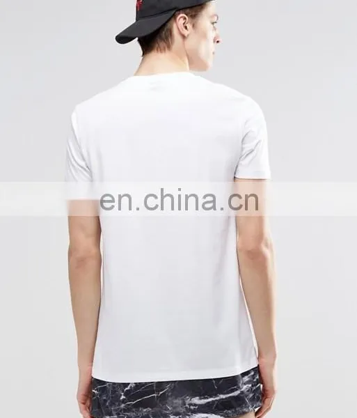 Hip Pop High Quality White Custom Your Logo 100 Cotton T-shirt photo-2