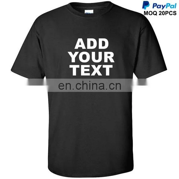 High Quality 100% Cotton US Big Size Custom Screen Printing t Shirt