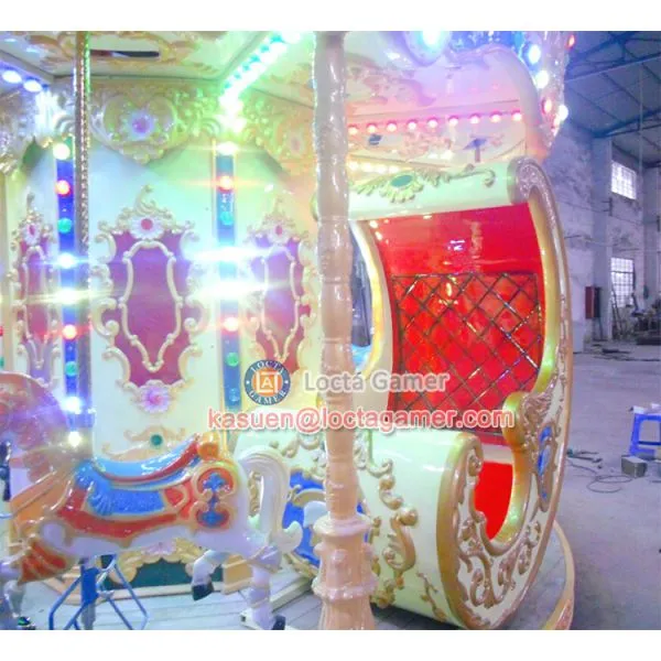 Zhongshan Hot Selling Outdoor Amusement Theme Park Equipment Carousel, Merry go Round 18 Seat Luxury Carousel Earn Money photo-5