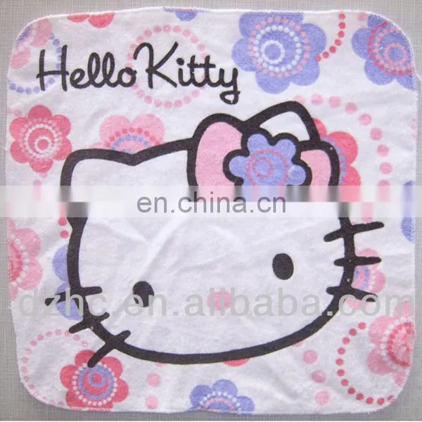 Mini Small Square Hand Towel With Reactive Printing photo-3