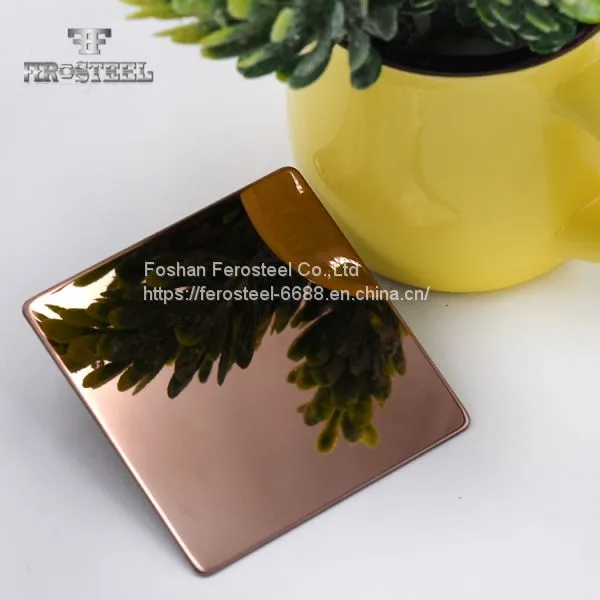 304 316 430 Mirror Colored Stainless Steel Sheets for Decoration