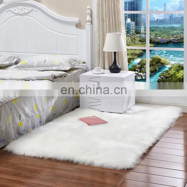 Indoor Carpet Soft Polyester Fake Fur Rug photo-4