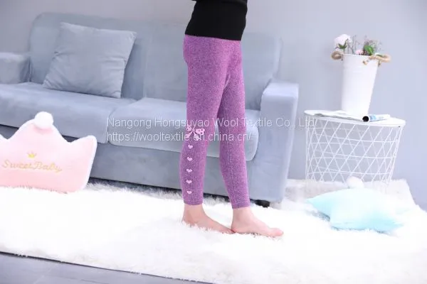 Lovely Printed Kids Leggings High Quality Cotton Soft Children Leggings With Bow Decoration photo-5